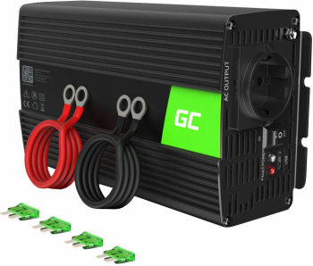 Convertor tensiune invertor auto Green Cell Inv08 12v la 230v 1000w/2000w unda sinusoidala modificata. 