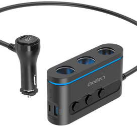 Distribuitor bricheta auto multi-port USB pentru incarcare rapida. 