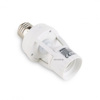 Dulie E27 Led Cu Senzor De Lumina-miscare 360cu Infrarosu Klausstech Design Compact Alimentare 230v/50hz Culoare Alb 