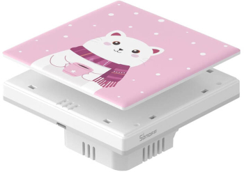 Husa decorativa pentru comutatorul tactil Sonoff T5 Cartoon 1c 