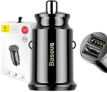 Incarcator auto Baseus Grain 2x USB 5V 3.1A negru