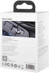 Incarcator auto Baseus Grain Pro 2x USB 4.8A alb 