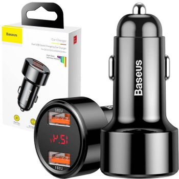 Incarcator auto Baseus Magic 2x USB Quick Charge 3.0 45W 
