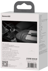 Incarcator Auto Baseus Premium USB USB-C 100W negru 