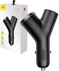 Incarcator auto Baseus Y Type 2xUSB 3.4A 40W negru 