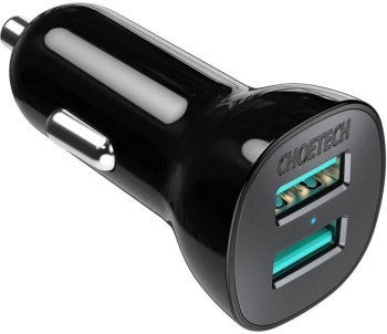 Incarcator auto Choetech C0051 30w Qc 3.0 Dual Ports negru 