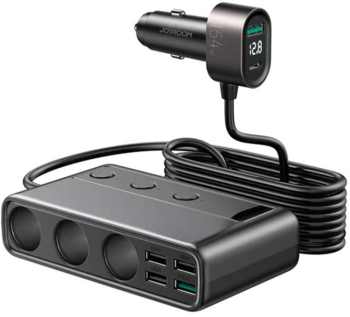 Incarcator Auto Multi-port Joyroom Jr-cl06 - Negru. 