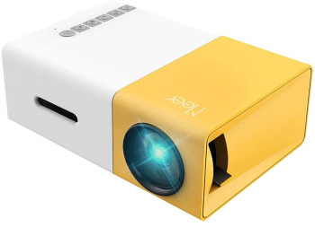 Mini Videoproiector Led Klausstech Portabil Full Color Hdmi Usb Avi Alb/galben 