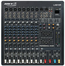 Mixer Dj Bst Phantom 10 Canale 48 V Usb 