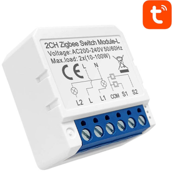 Modul inteligent de comutare Zigbee Avatto Lzwsm16-w2 fara neutru Tuya 