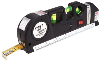 Nivela Cu Laser Klausstech Fascicul Luminos Buton On/off Boloboc Ruleta 2.5m Rigla 15 Cm Multifunctionala 4in1 Masoara In Plan Verti 