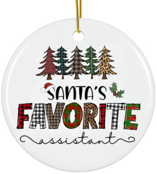 Ornament 8 cm Merry Christmas alb ceramica Craciun 