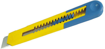 Plastic Cutter with Sliding Segmented Blade and Step Lock 