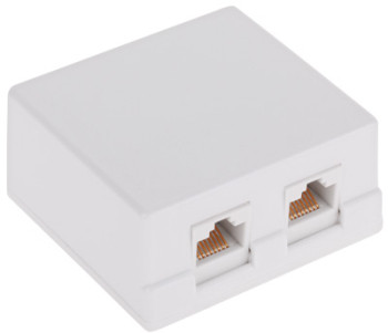 Priza dubla pentru retea - UTP Cat 5. 