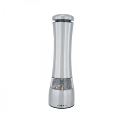 Rasnita Pentru Sare Si Piper Klausstech Putere 20w Capacitate 30g Alimentare Cu Baterii Inox Utila In Bucatarie Ergonomica Argintiu 