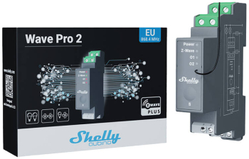 Releu de sina Shelly Qubino Pro 2 canale. 