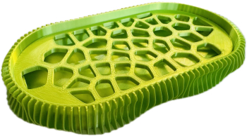 Sapuniera 3D model Wave Lime 