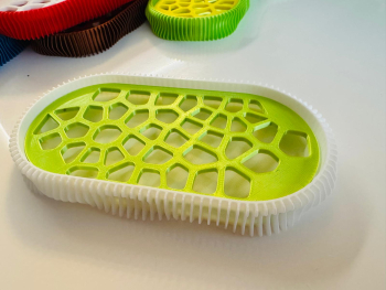 Savoniera 3D model Wave Alb/Lime 