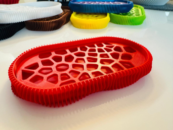 Savoniera 3D model Wave Rosu 