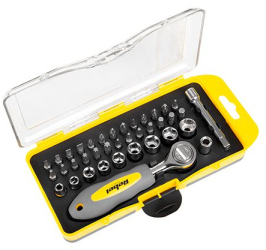 Set Biti Cheie Clichet 38 Piese Ergonomic Crom Vanadiu 