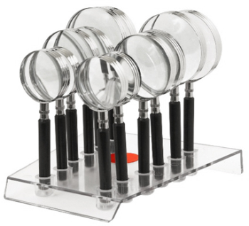 Set Lupe 12 Piese - 4x50/65/70mm si Suport 