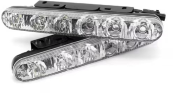 Set Proiectoare led profesionale DRL lumini de zi Flood + Spot 