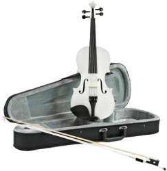 Set Vioara KlaussTech Marime 3/4 4 Corzi Material Lemn Alb 