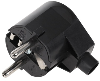 Stecher negru cu 90 de grade Schucko WT-20 