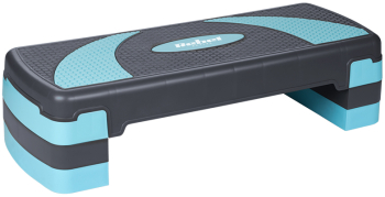 Stepper Fitness pentru Aerobic Ajustabil pe 3 Nivele cu Picioare Antiderapante Dimensiuni 78 x 23 cm Culoare Albastru/Gri 