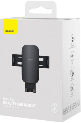 Suport auto magnetic Baseus Metal Age II pentru grila masinii - Negru 