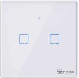 Switch inteligent Wifi + RF 433 Sonoff T2 EU Tx 2 canale Actualizat 