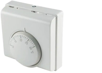Termostat Mecanic De Camera Cu Fir Klausstech Design Compact Senzor Cu Gaz 230 V Alb 