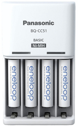titlu Incarcator albe Panasonic 4xaaa 800mah Eneloop 