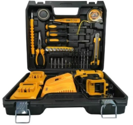 Trusa autofiletanta bormasina fara fir KlaussTech 30 de accesorii incluse 2 acumulatori 48V 