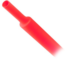 Tub izolant termocontractabil 9.5mm 1m set 10 - Rosu 