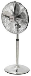 Ventilator Cu Stativ Klausstech 50 W Diametru Palete 40 Cm Oscilare Cuplabila Palete Metalice 3 Viteze Argintiu 