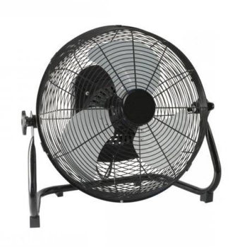 Ventilator De Podea Putere 50 W Diametru Palete 40 Cm Functie Oscilare Palete Metalice 3 Viteze Design Modern Negru 
