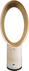 Ventilator Fara Elice Bladeless Fan 14 Inch - 36 Cm 40 W Telecomanda Timer Programabil Oscilare Automata Alb 