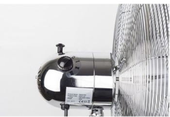 Ventilator Inox Cu Picior Putere 50 W Cu 3 Trepte De Viteza Oscilatie Automata Debit 6000mc/h Maner Pentru Transport Facil 4 Pozitii 