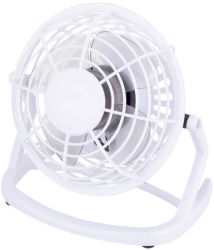 Ventilator Portabil De Masa Usb 5v Diametru Elice 10 Cm Cablu De 1.4 M Putere 2.5w Design Modern Culoare Alb 