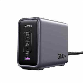 Incarcator universal Ugreen Incarcare rapida 4 porturi USB Type-C 120x120x25mm 2 m Negru\/Gri 