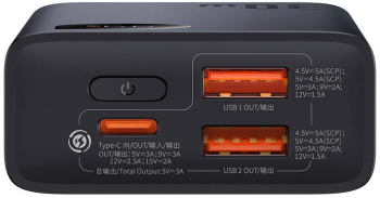 Baterie externa Baseus Adaman2 10000mAh 2 porturi USB USB-C 