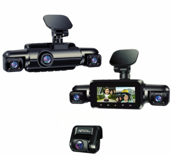 Camera de Bord Auto WiFi Avansata cu Super Viziune de Noapte 8 IR Full HD 1080P Inregistrare pe 4 Canale GPS Integrat Monitorizare 24H