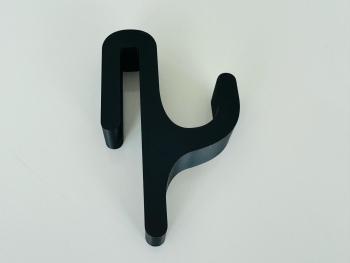 Carlig pentru Cabine de Dus &ndash Suport Umeras Accesorii Baie Printat 3D din PLA Montaj Rapid Negru 