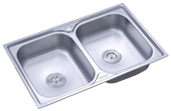 Chiuveta Bucatarie Cu Doua Cuve Klausstech Blat Satin Accesorii Incluse Material Inox Anticalcar Usor De Montat Dimensiuni 80 X 50 Cm 