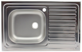 Chiuveta Klausstech De Bucatarie Inox Anticalcar Dimensiune 50x80cm Cuva Pe Stanga Grosime 0.6mm Lucios Argintiu 