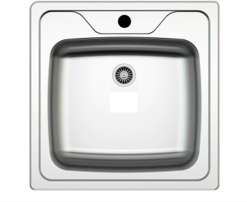 Chiuveta Klausstech De Bucatarie Inox Anticalcar Dimensiune De 50x50 Cm Grosime Tabla 0.6mm Design Modern Argintiu