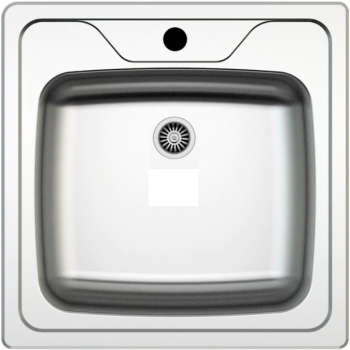 Chiuveta Klausstech De Bucatarie Inox Dimensiune 48x48 Montaj Pe Blat Grosime 0.6mm Lucios Argintiu 