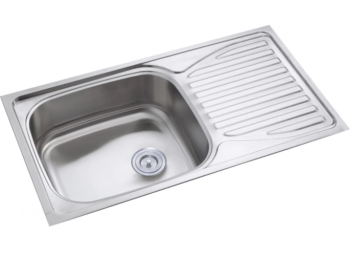 Chiuveta Klausstech De Inox Pentru Bucatarie Pentru Blat Sistem De Prindere Finisaj Anticalcar Cuva Stanga 78 X 43 5 Cm Adancime 18 Cm 