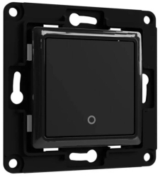 Comutator de perete Shelly 1 Buton negru 